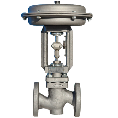 شیر کنترل دو راهه با عملگر پنوماتیکی